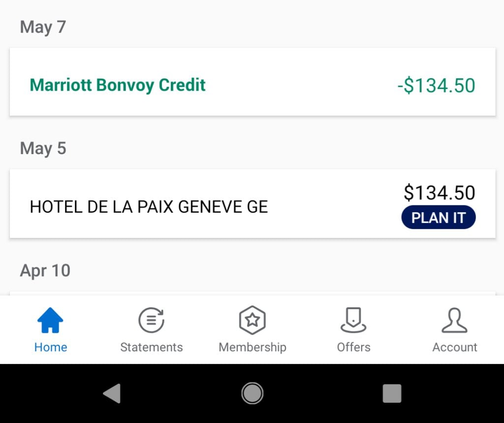 AMEX Marriott Bonvoy Brilliant $300 Marriott Credit Time to Post
