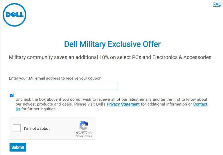 Dell Military Discount 2022 10 Off for Active Duty