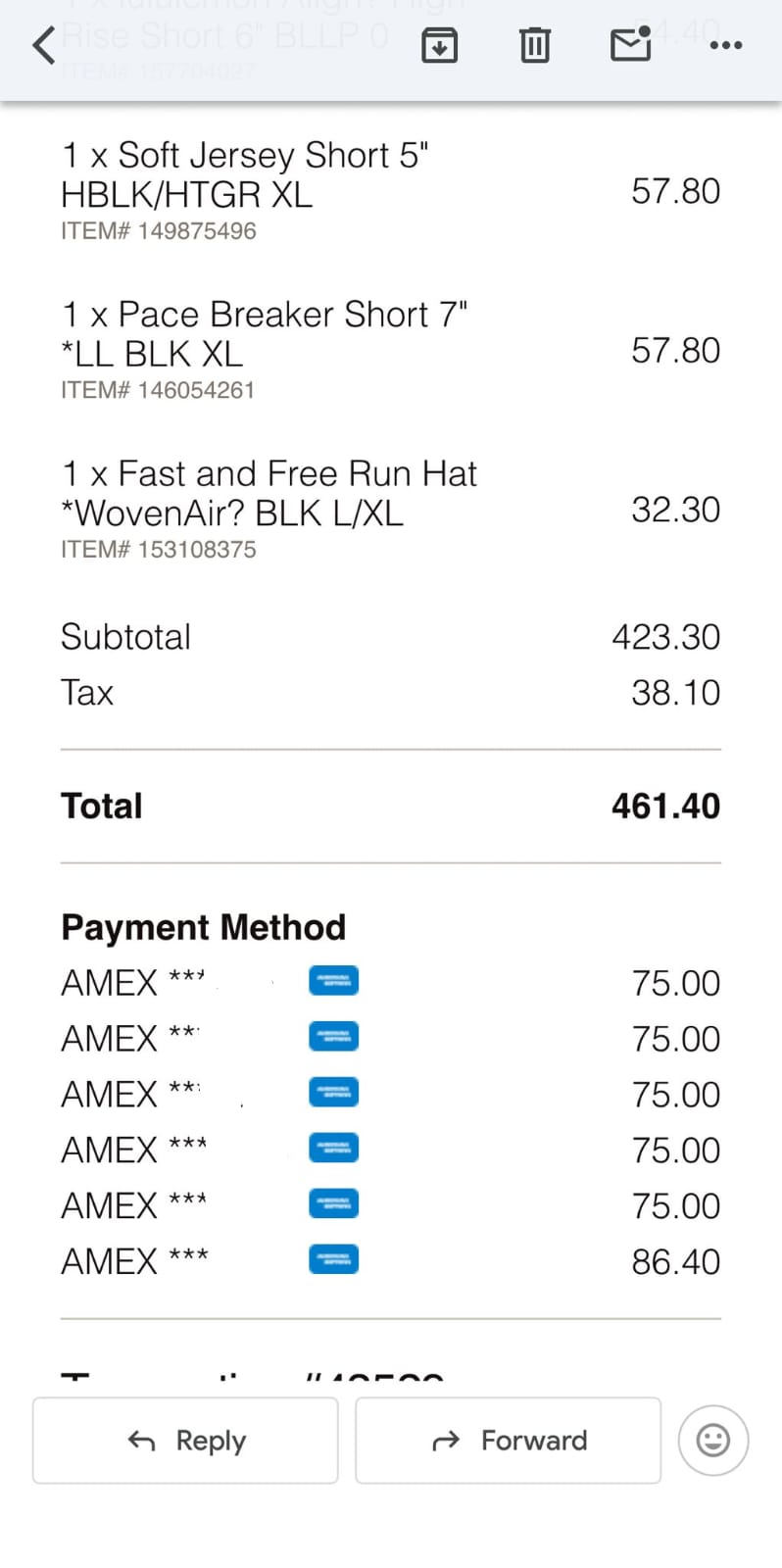 Stacking Amex Platinum Lululemon benefits